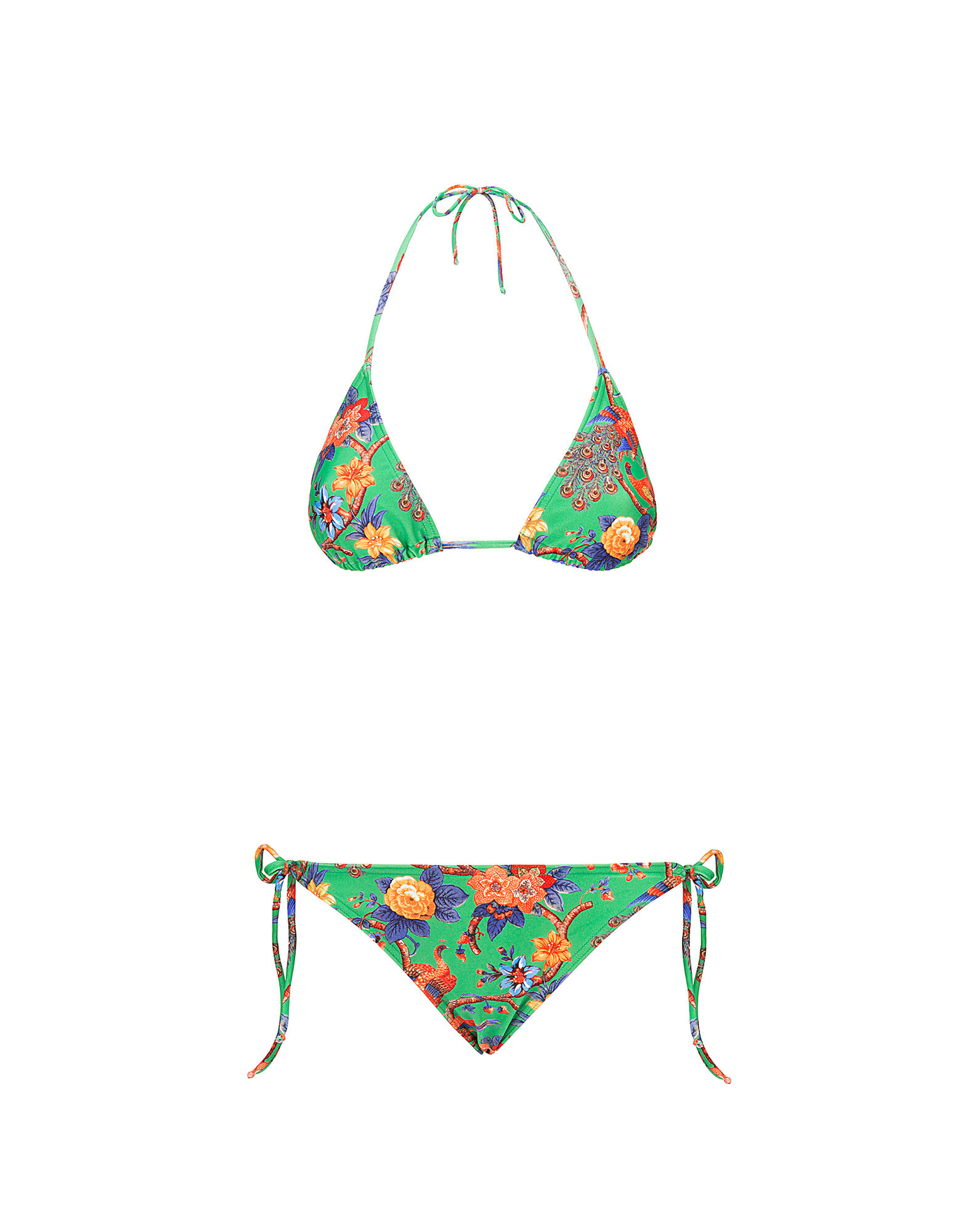 LaDoubleJ Triangle Bikini Top Pavone Verde SWI0003LYC001PAV0003
