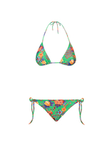 LaDoubleJ Triangle Bikini Top LaDoubleJ Triangle Bikini Top Pavone Verde SWI0003LYC001PAV0003