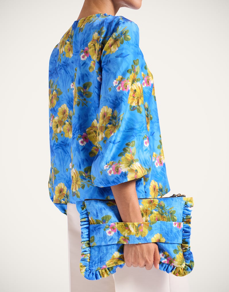 La DoubleJ Hand Pochette La DoubleJ Hand Pochette Riptide Light Blue BAG0059COT005RIP01BU01