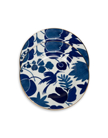 La DoubleJ Dinner Plates Set Of 2 Wildbird Blue DIN0002CER001BIR01BU03