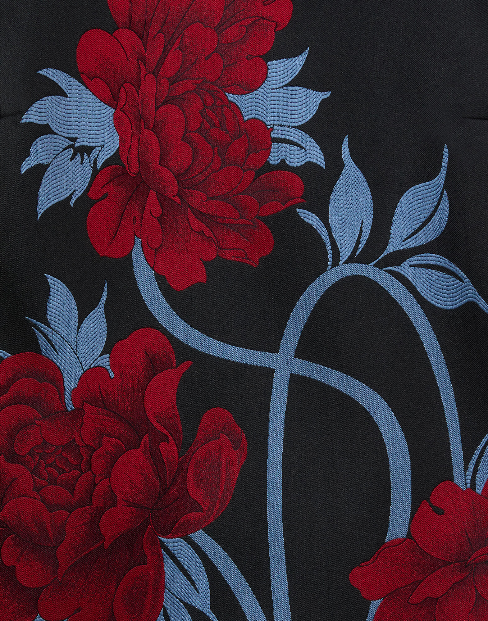 La DoubleJ Mini Column Dress Peonies Blue DRE1102JCQ135PEO08BU03