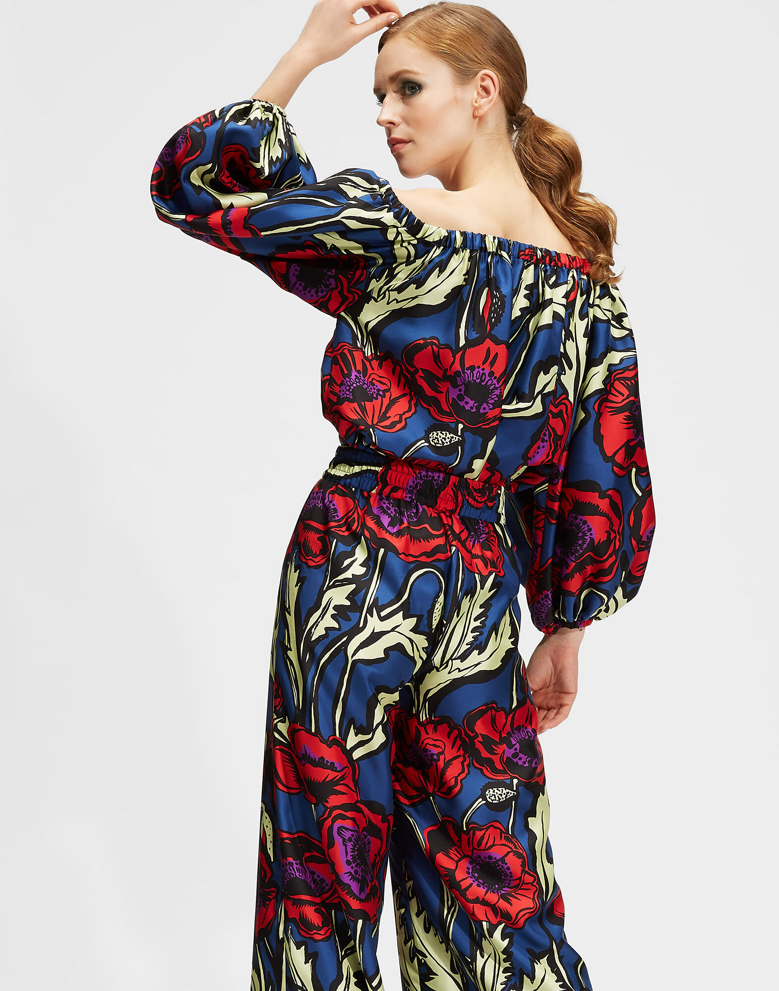 LaDoubleJ Paloma Shirt Big Blooms SHI0043SIL001PFI0001