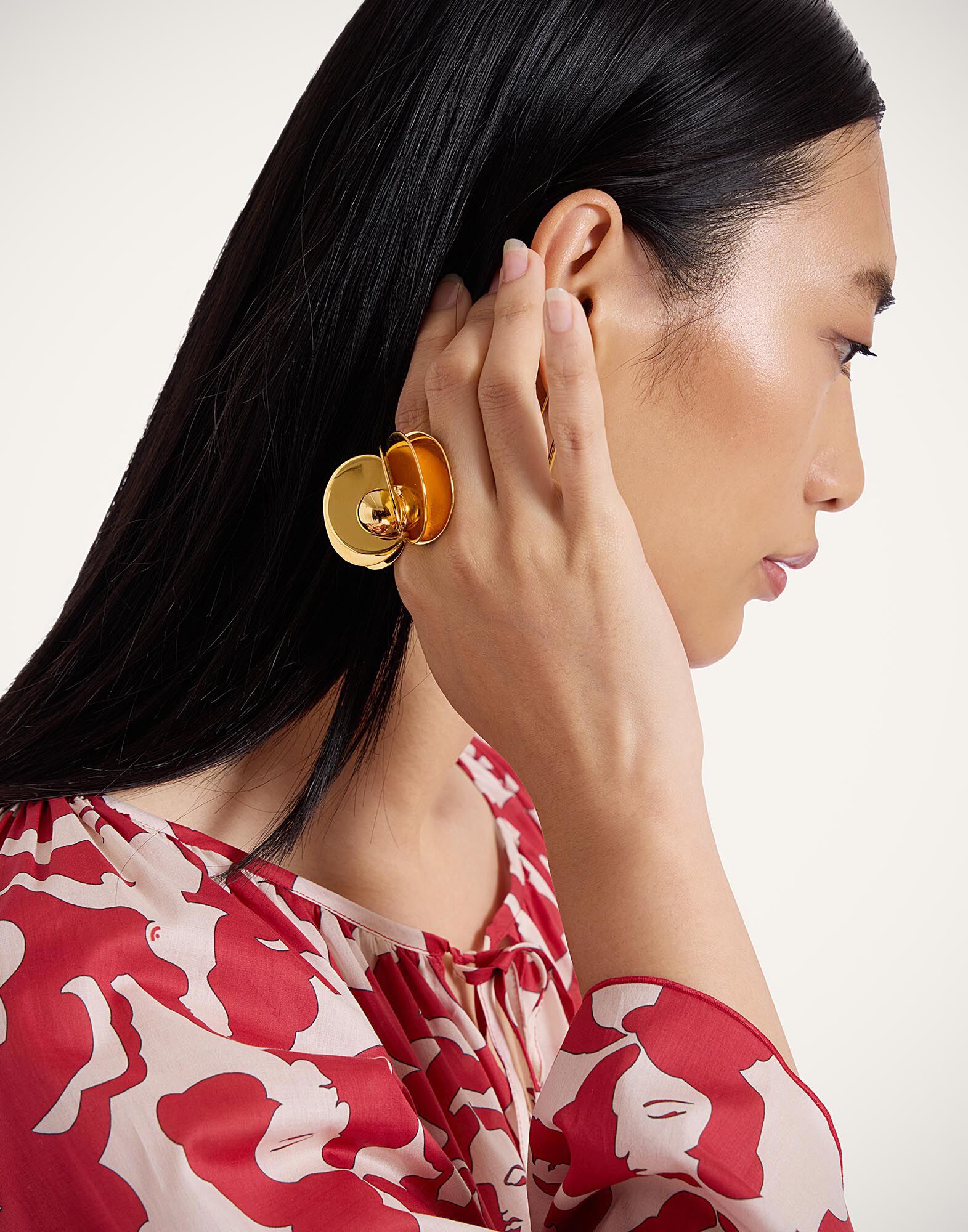 La DoubleJ Aura Ring 24k Gold Plate RIN0008BRA003SOLIDYE05