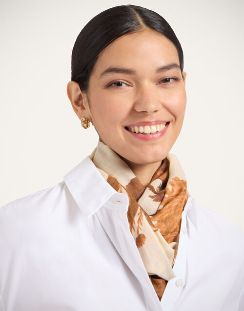 La DoubleJ Scarf Coven Plac&eacute;e Buttercream SCA0097MOS001COV05WH09