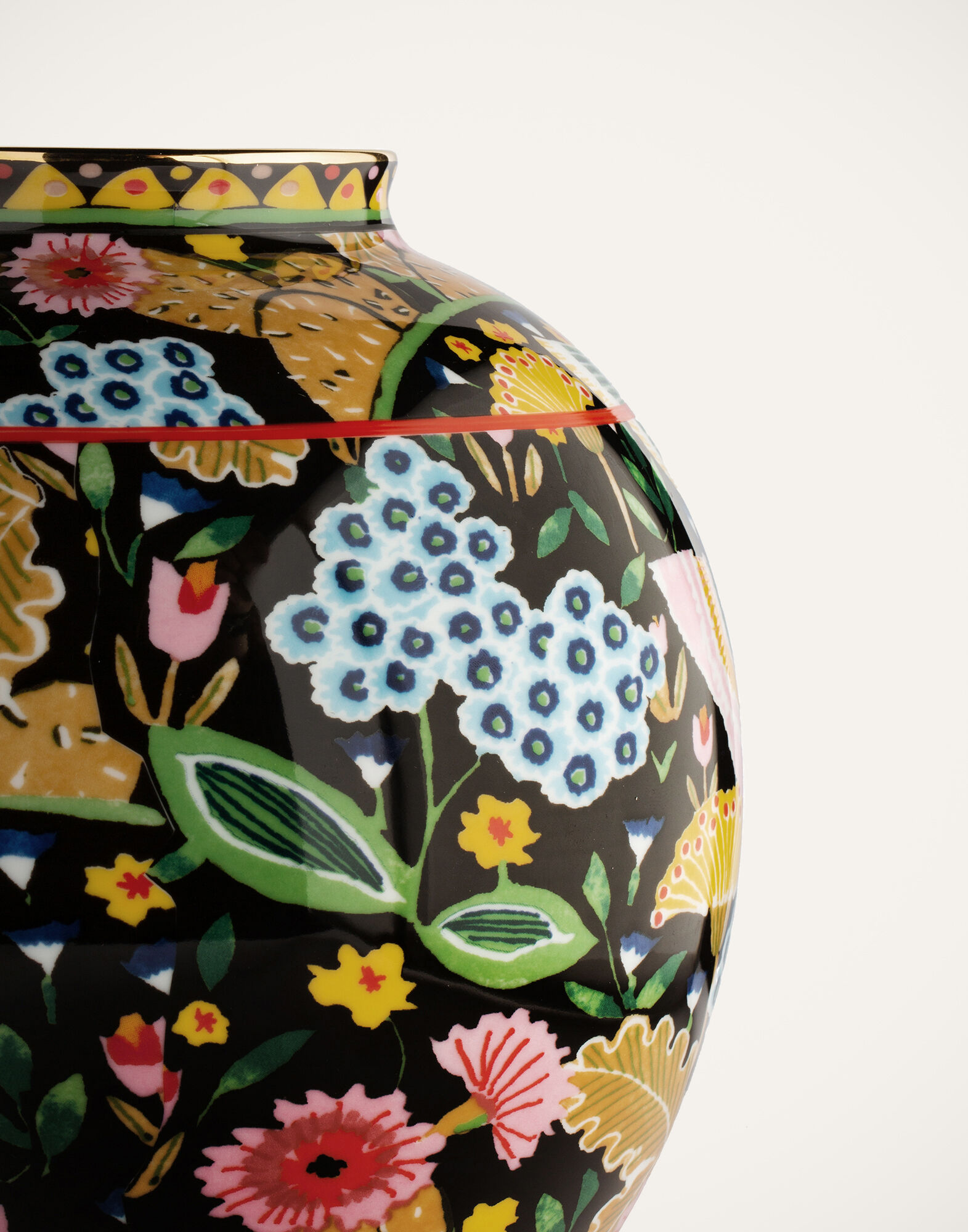 La DoubleJ Big Bubble Vase Colombo Nero VAS0002CER001COL0006