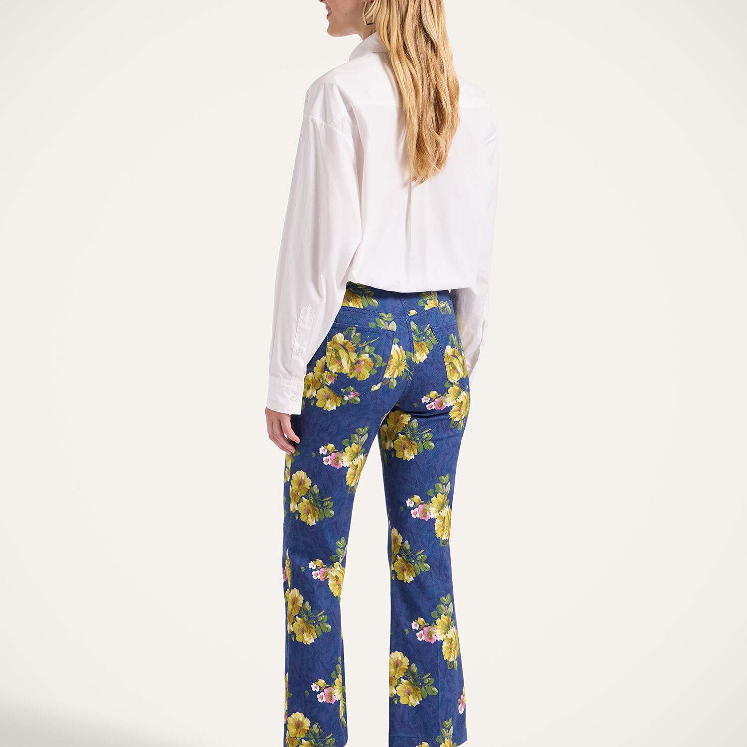  La Doublej Shorts & Pants Women - The Cropped Flare Jean Riptide Midnight Blue 26 98% Cotton 2% Elastane 