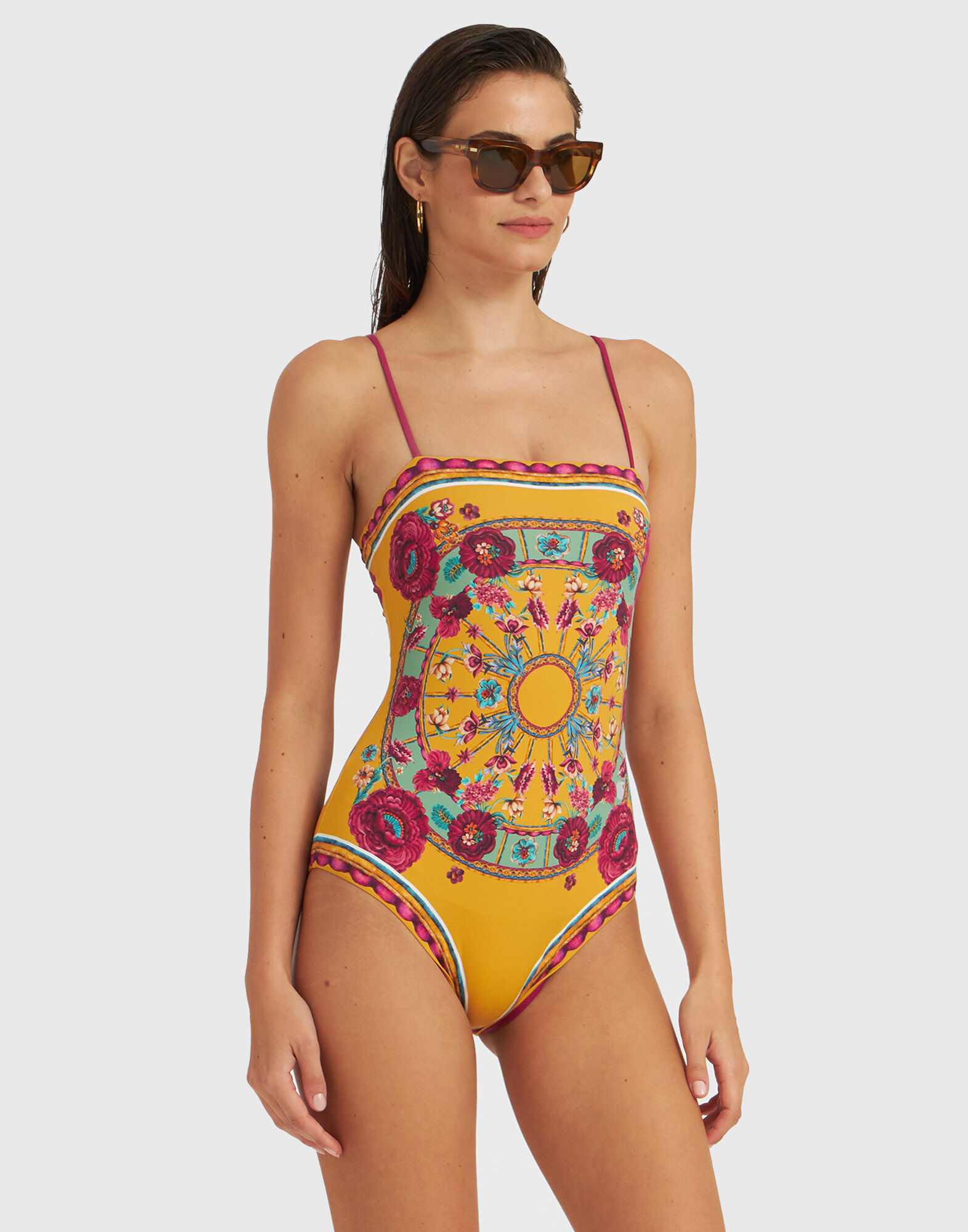 La DoubleJ Elle Swimsuit Zodiac Plac&eacute;e Marigold SWI0055LYC006ZOD01OR05