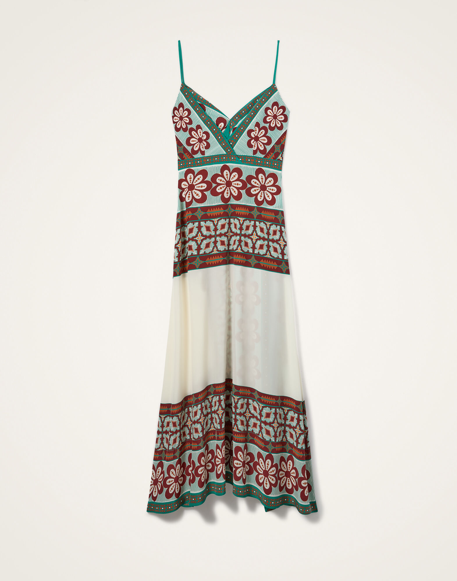 La DoubleJ Turn Around Dress Pagoda Plac&eacute;e Rust DRE0905CRE002PAG01OR04