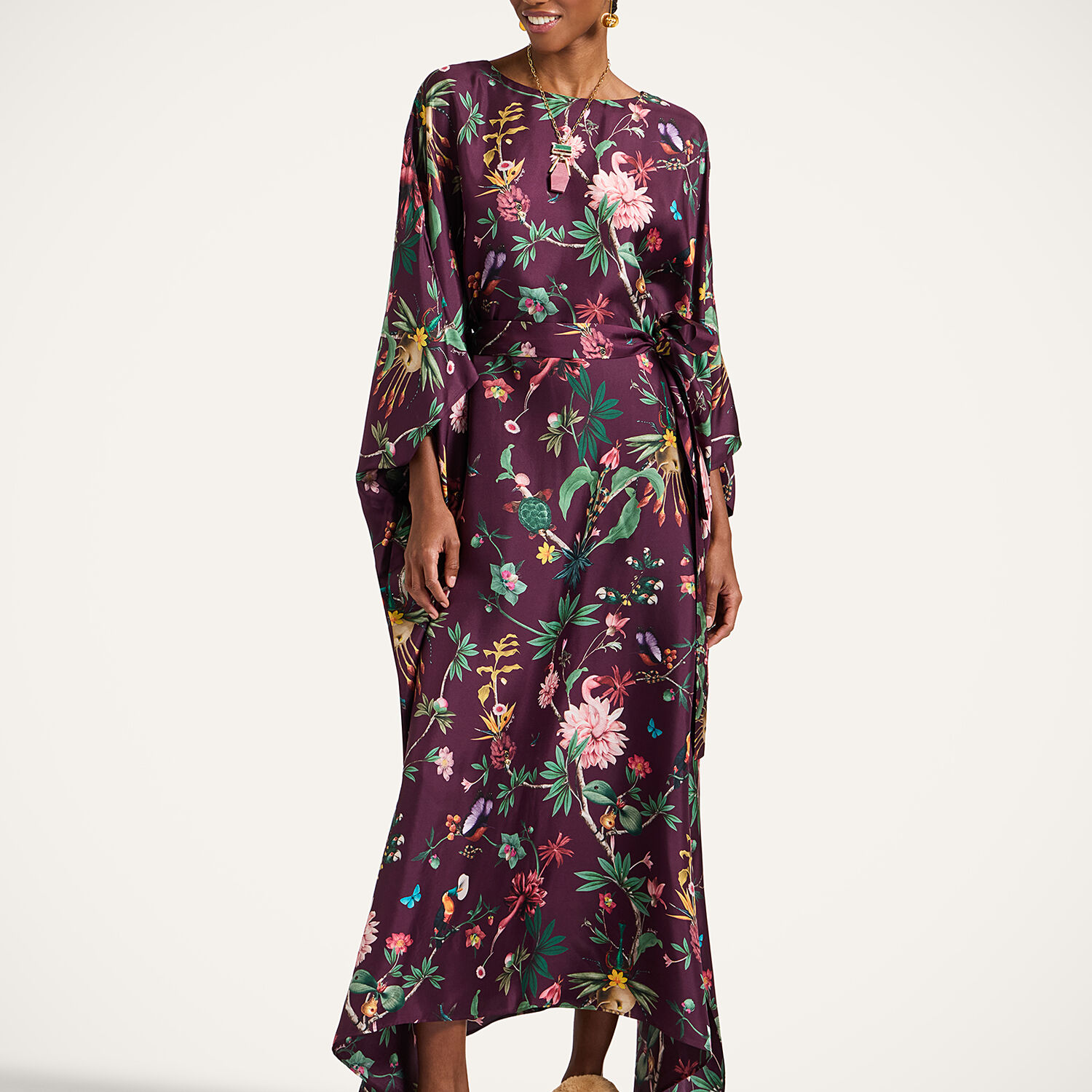 La Doublej Square Kaftan In Brown