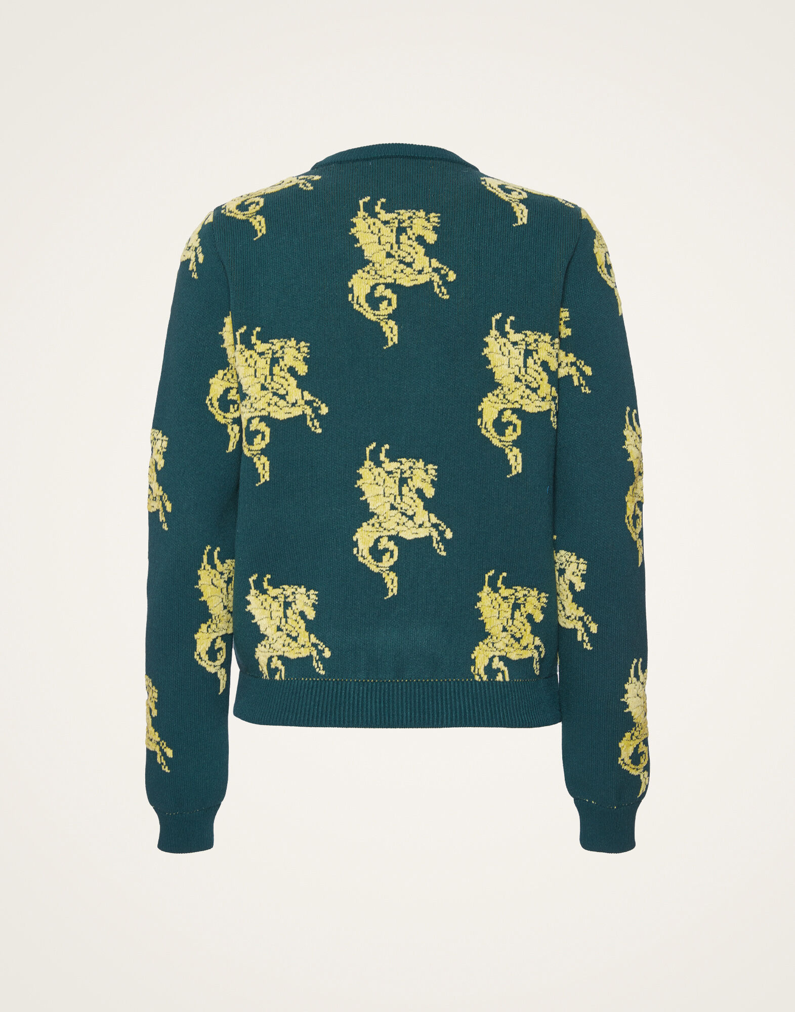 La DoubleJ Gryphos Sweater Dark Green PUL0205KNI121VA273GR03