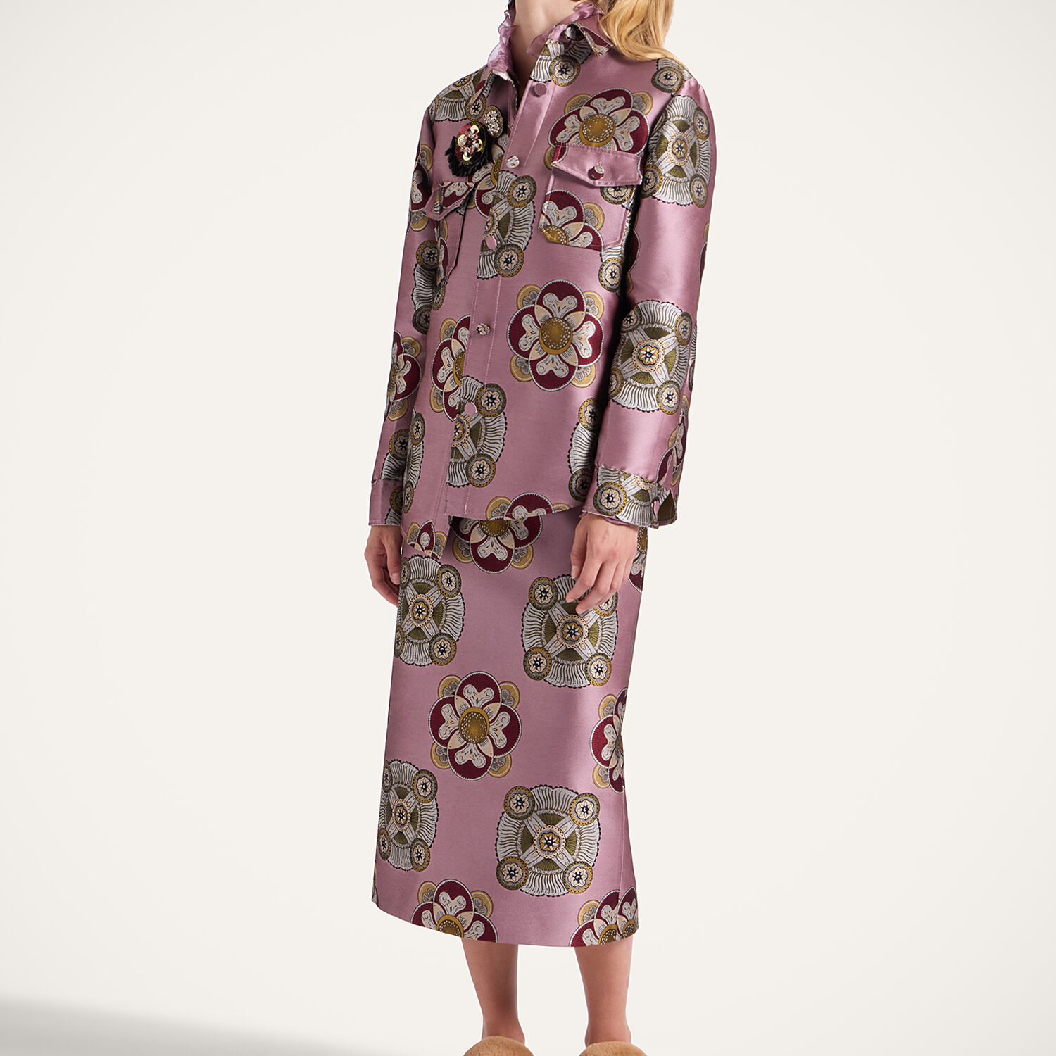  La Doublej Outerwear Gend - Better Than Your Boyfriend's Jacket Nucleus Dusty Pink S 72% Polyester 28% Silk 
