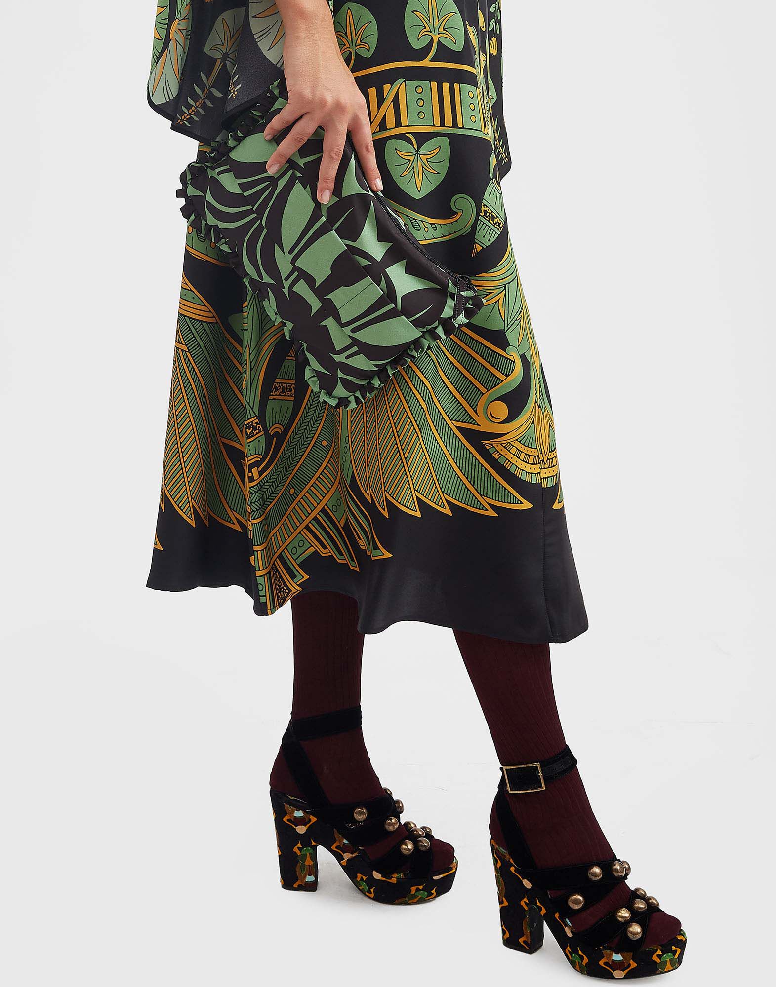 La DoubleJ Hand Pochette Papyrus Green BAG0002FAI001PAY01GR02