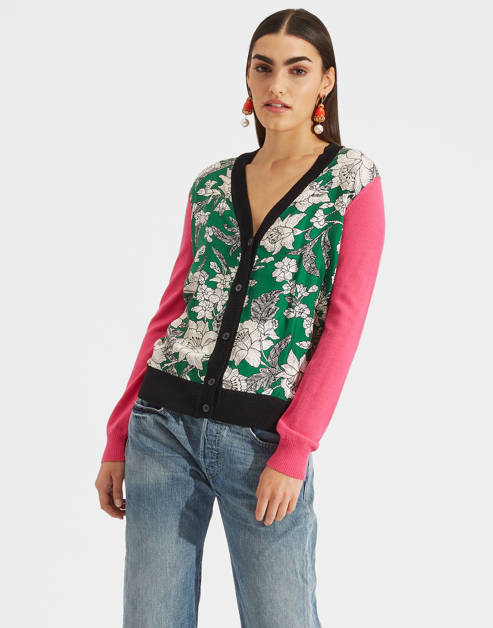 LaDoubleJ Gemini Cardigan Lilium Verde PUL0005KNI005LIL0003