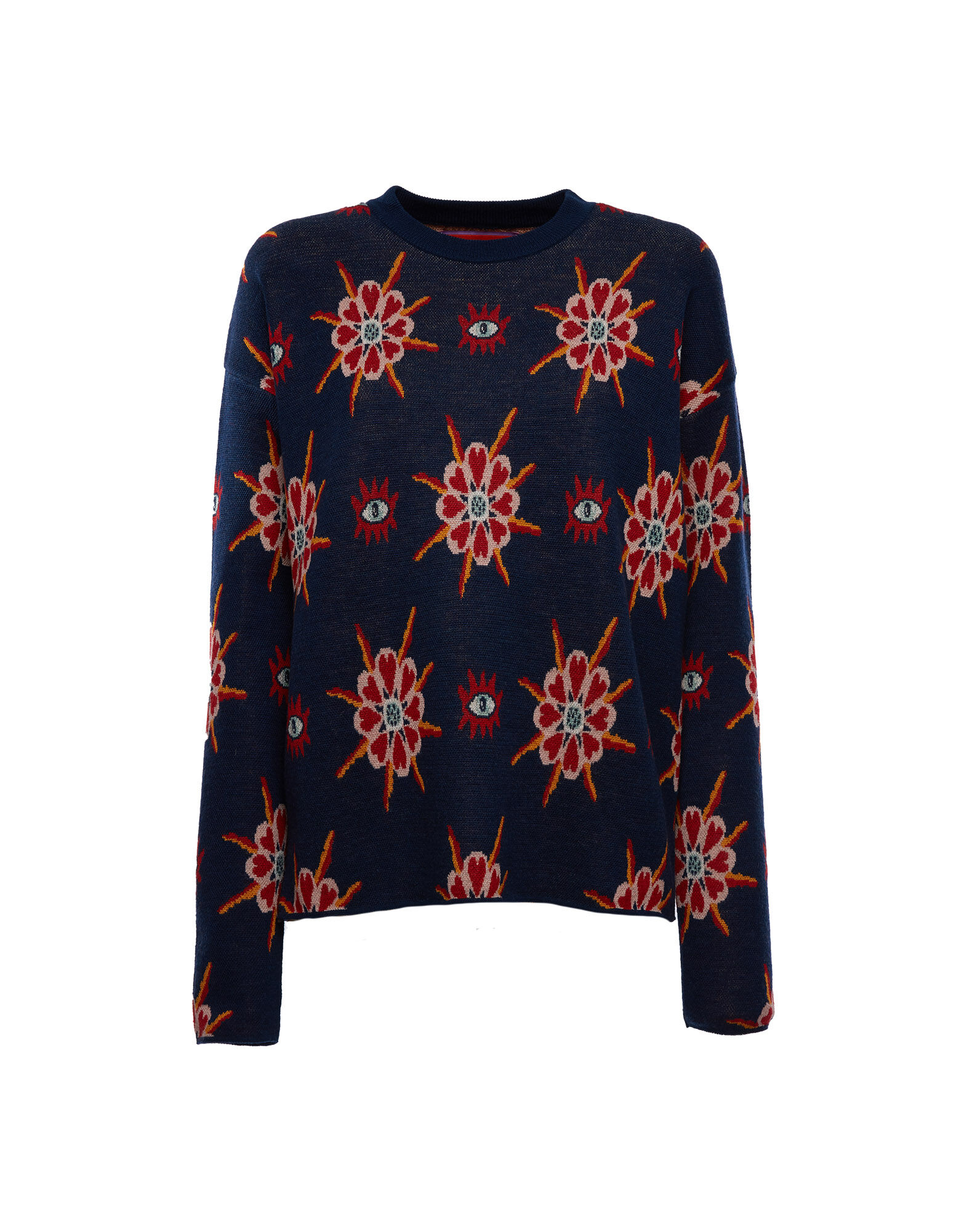 La DoubleJ Jacquard Jumper Occhi Jacquard PUL0088KNI050VAR0090