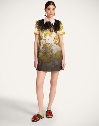 Mini Swing Dress in Oasis Ombr Place Green & Black for Women | La DoubleJ Mini Swing Dress in Oasis Ombr Place Green & Black for Women | La DoubleJ