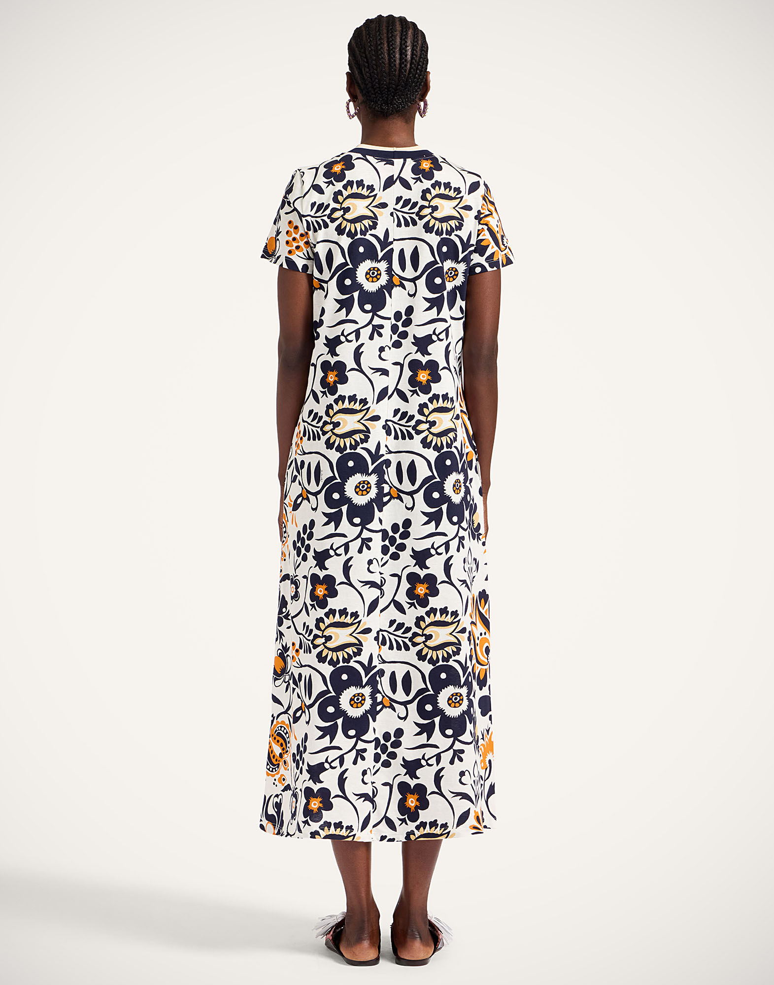 La DoubleJ Sporty Swing Dress Selva White DRE0247JER002SEL06WH01