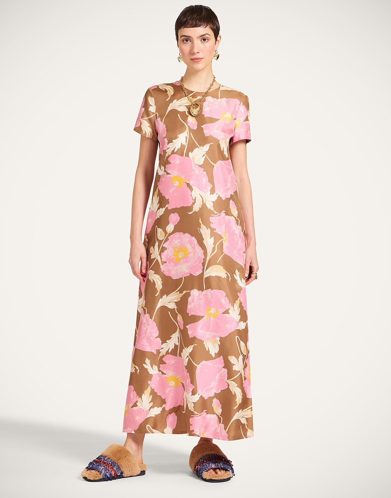 La DoubleJ Swing Dress Sylph Khaki DRE0001SIL001SYL01GR07