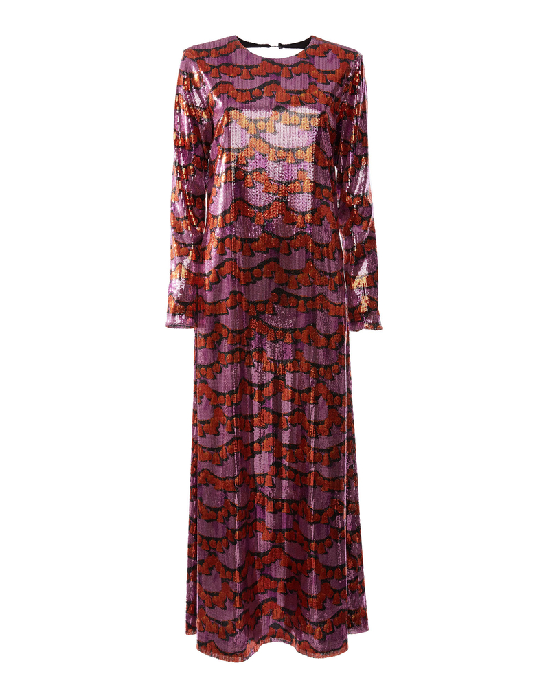 La DoubleJ Swank Swing Dress La DoubleJ Swank Swing Dress Liberace Ciclamino DRE0206PAI001LBR0002