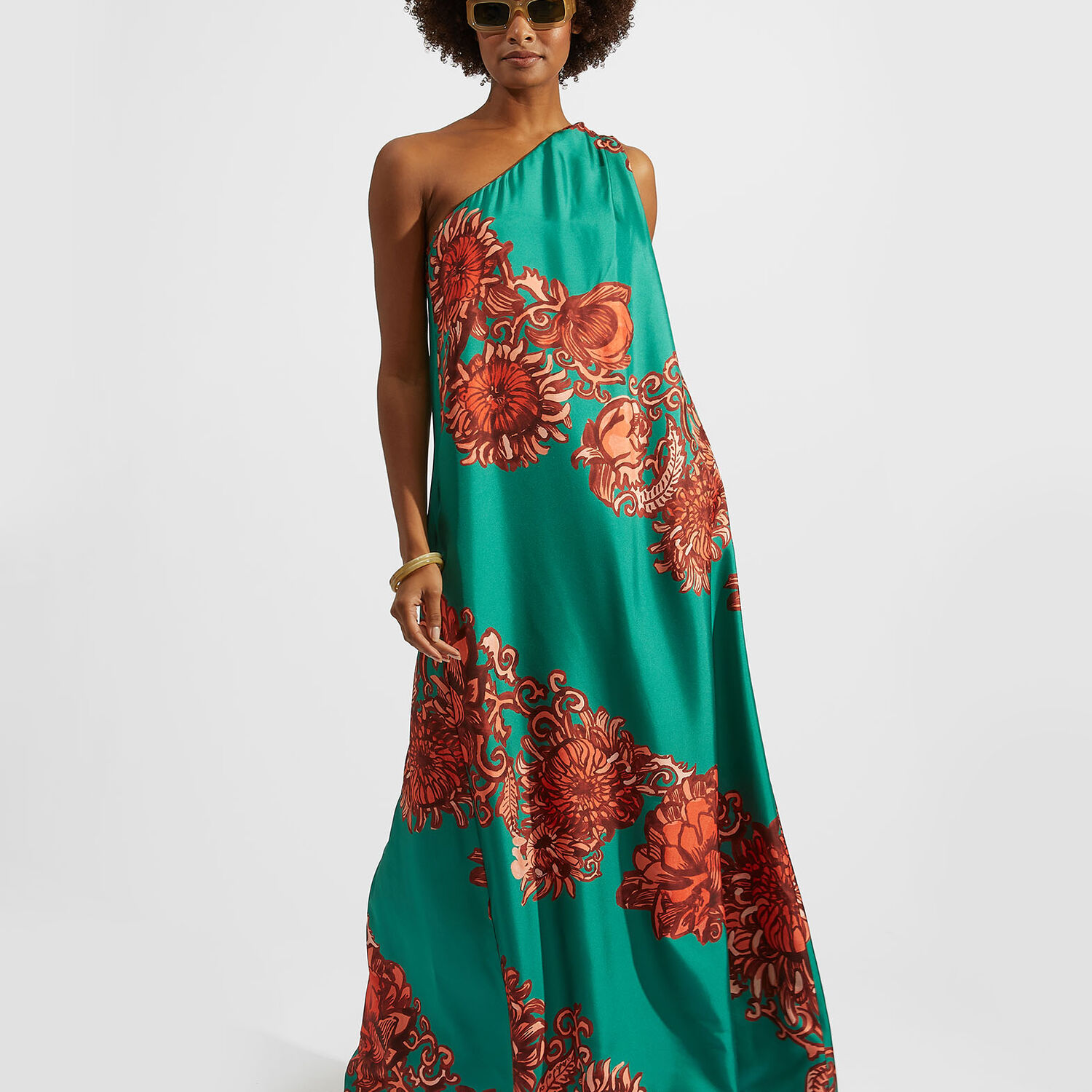La Doublej Roy Dress In Anemone Ghirlanda