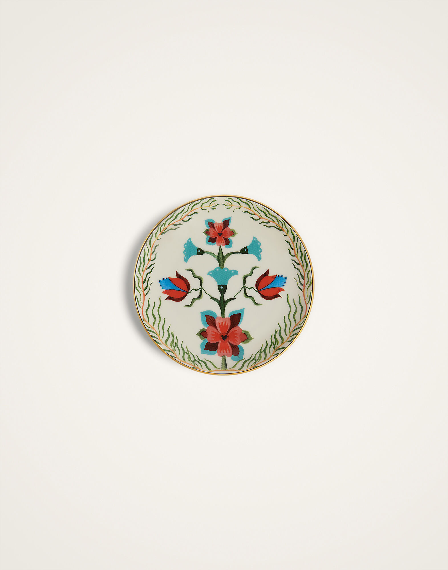 La DoubleJ Mini Plates Set of 5 Flora and Fauna Multicolor SID0007CER001HLE07MU03