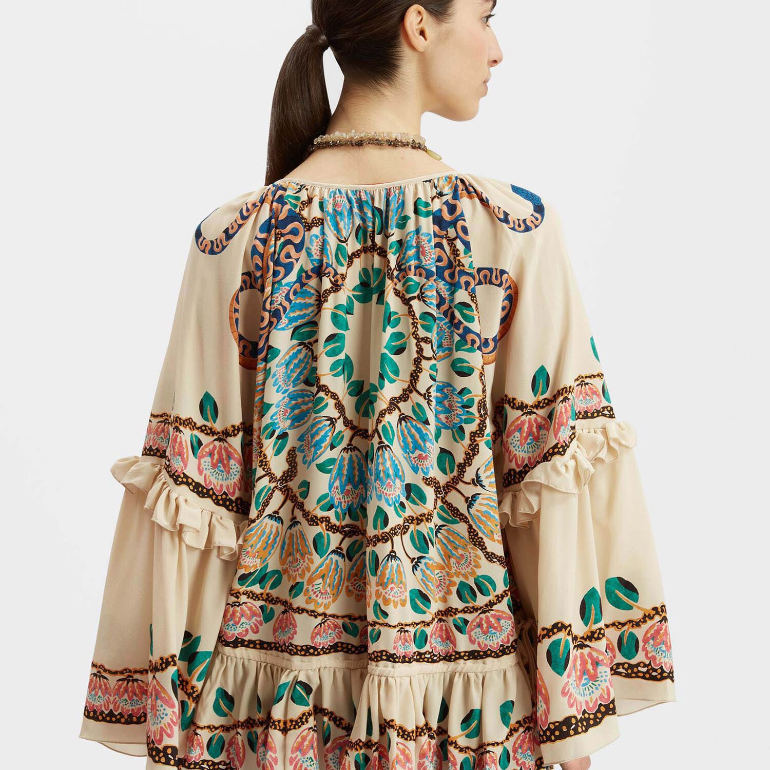 Shop La Doublej Boho Blouse In Eve Ecru