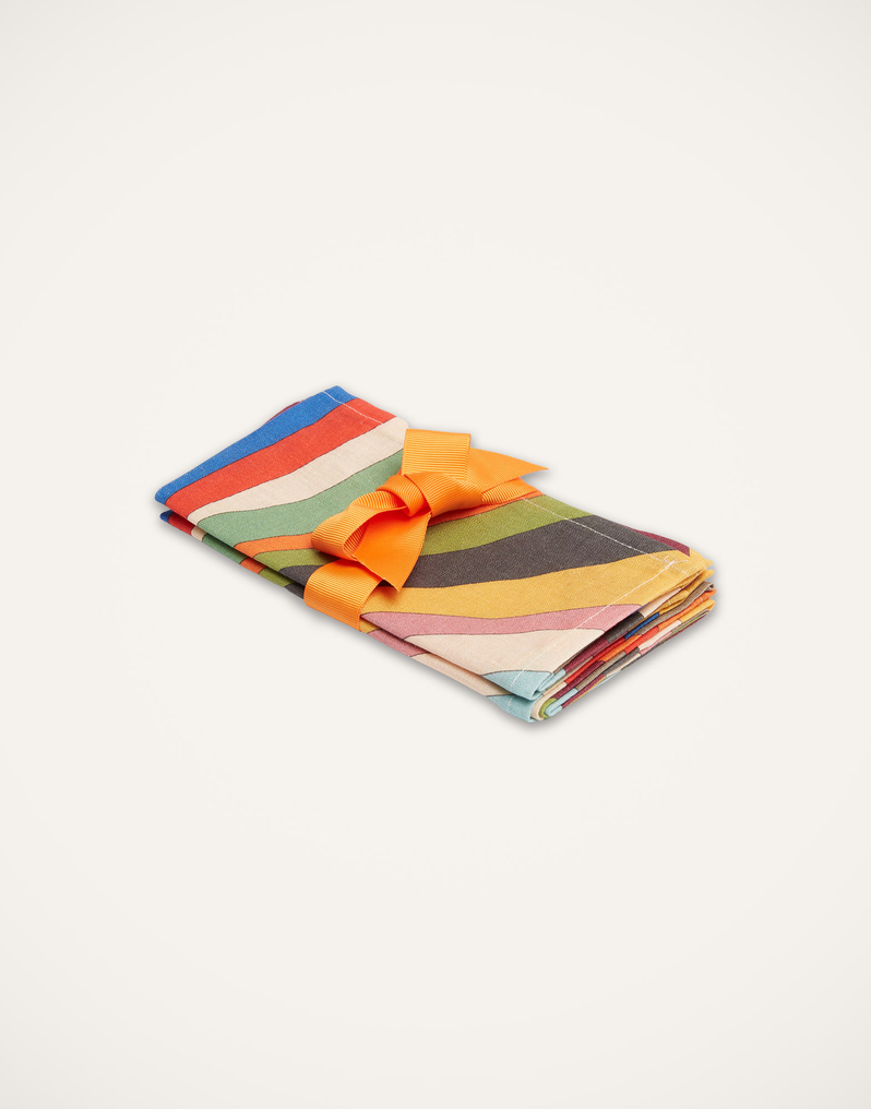 La DoubleJ Large Napkins Set Of 2 La DoubleJ Large Napkins Set Of 2 Rainbow Rays NAP0006LIN001RAI0037