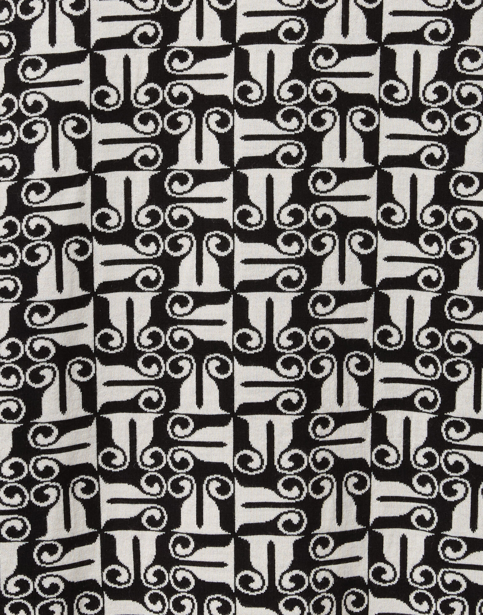 La DoubleJ Knit Swing Dress Black & White DRE1019KNI191VA444BR05