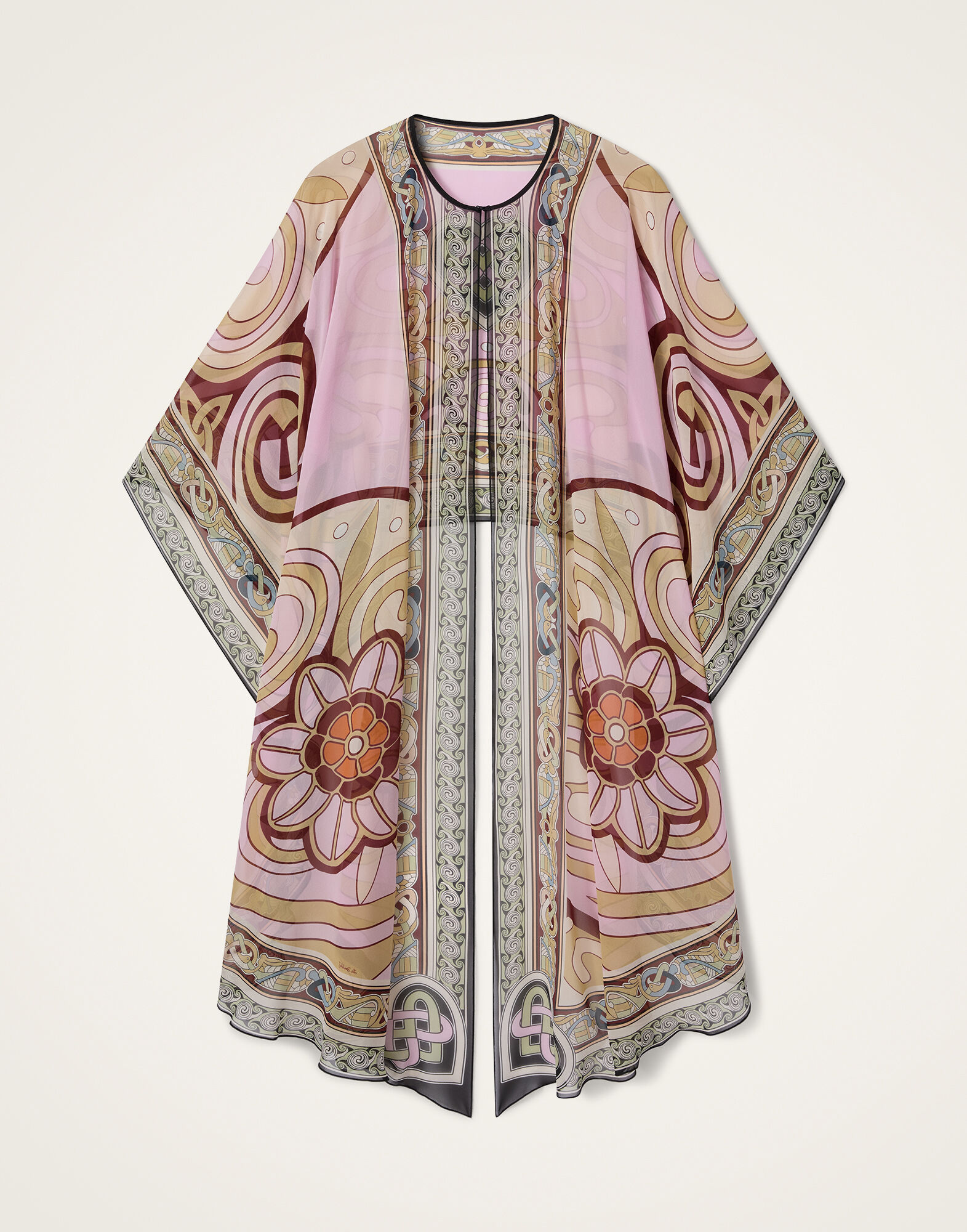 La DoubleJ Maria Cape Kells Plac&eacute;e Pink SCA0092SIL014KEL03PI01