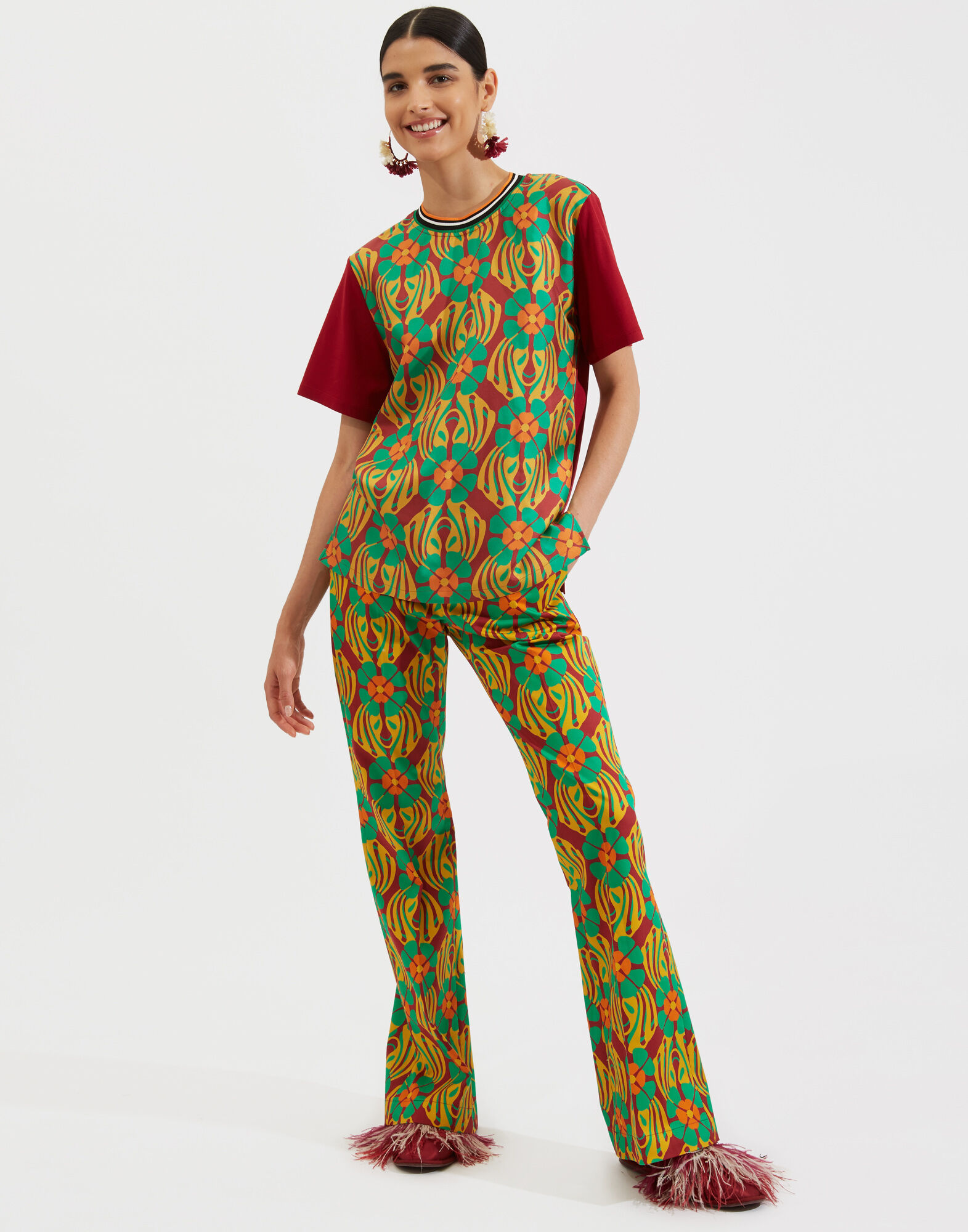 La DoubleJ Saturday Night Pants Clover TRO0030COT006CLO0003