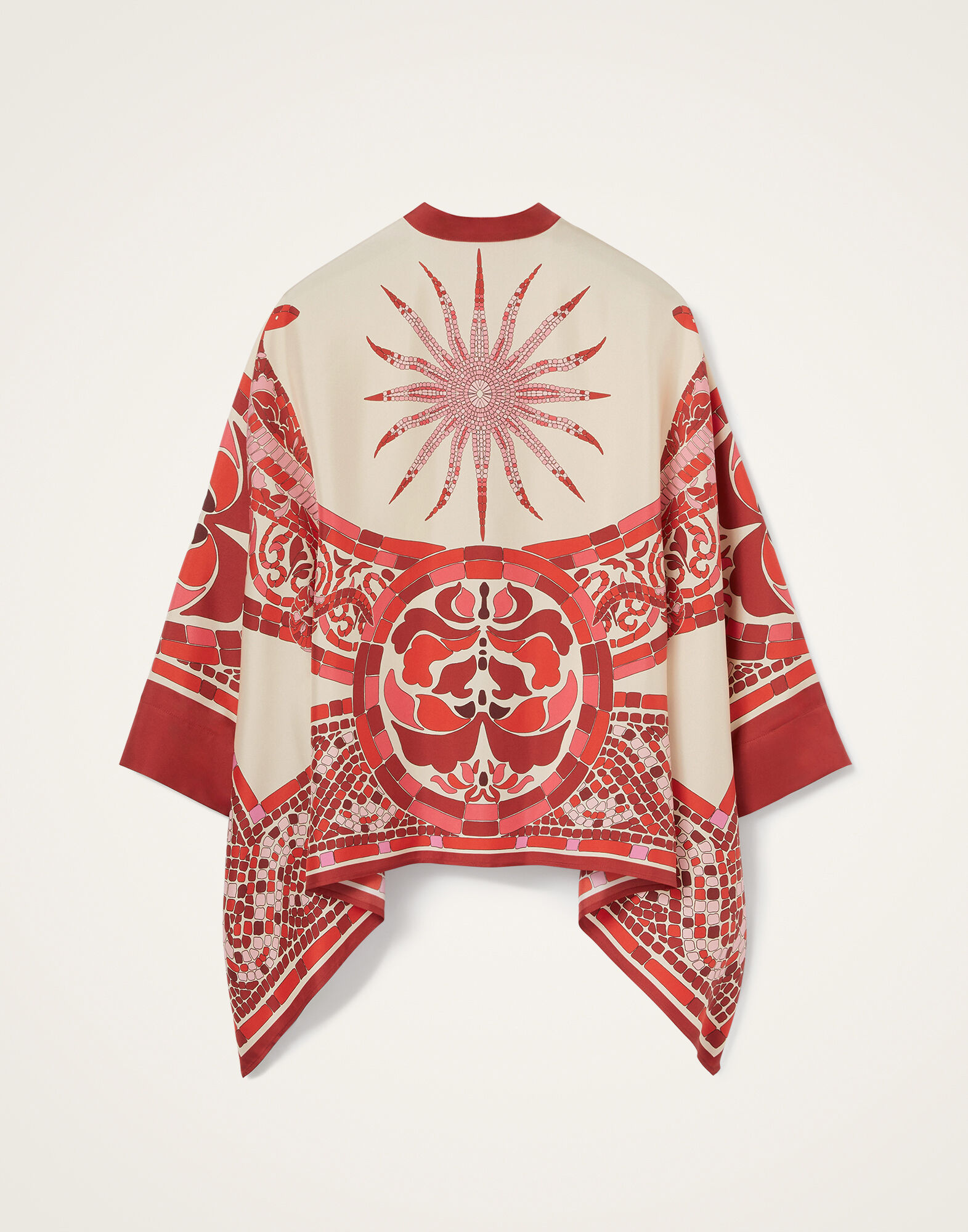 La DoubleJ Foulard Shirt Cobra Plac&eacute;e Red SHI0059SIL006COB01RE01