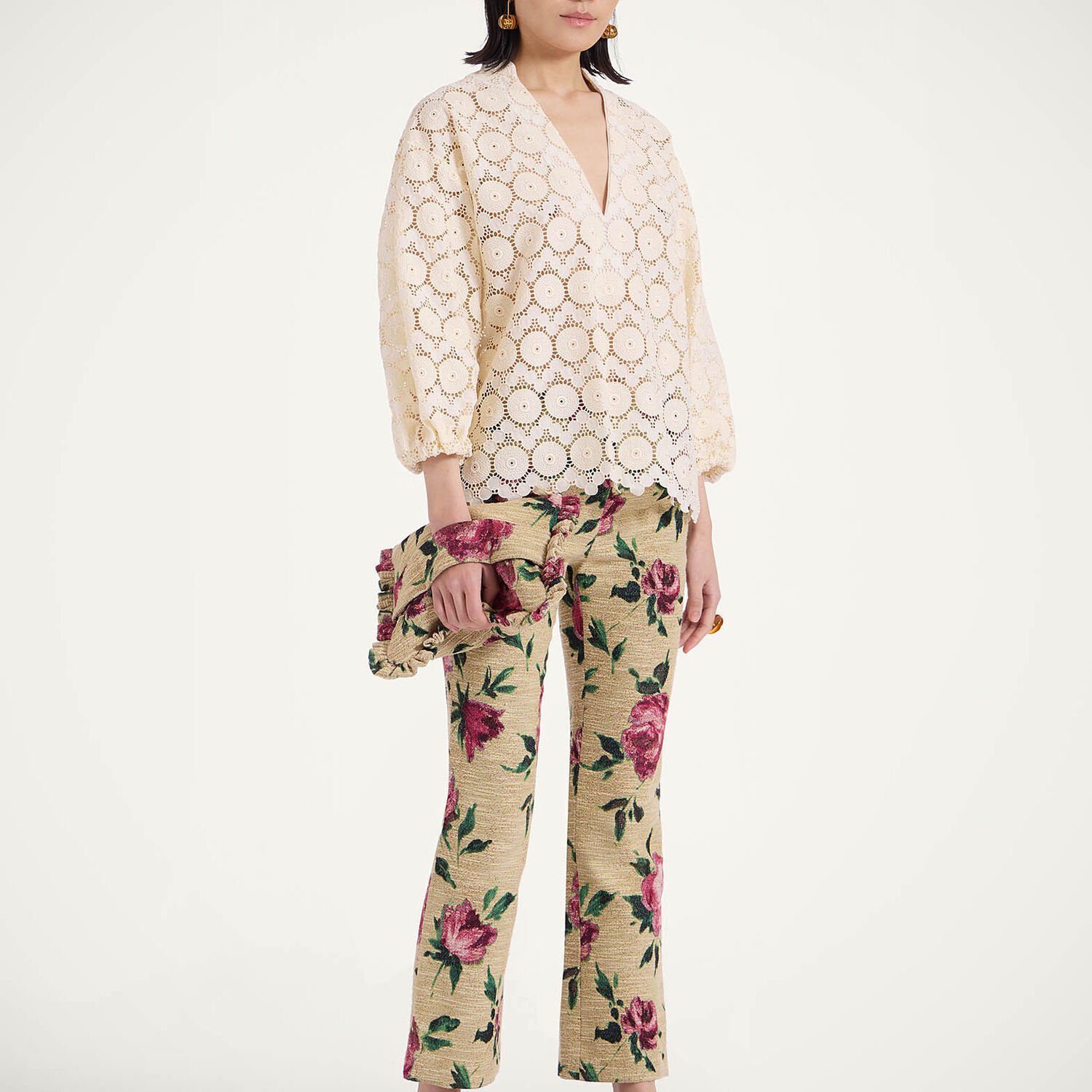 La Doublej Jackie Shirt In Evil Eye Ivory