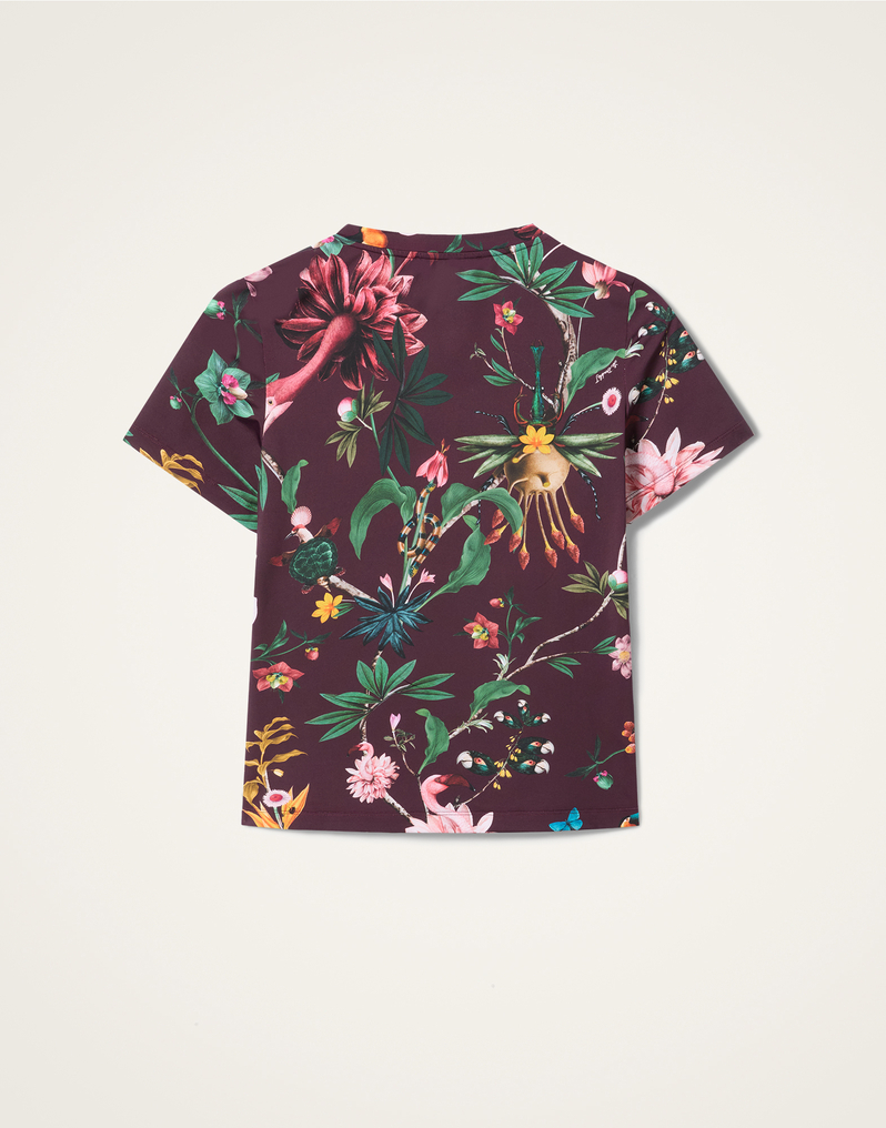 La DoubleJ Jazzercize T-Shirt La DoubleJ Jazzercize T-Shirt Zooflora Burgundy TSH0010JER005ZOF02RE02