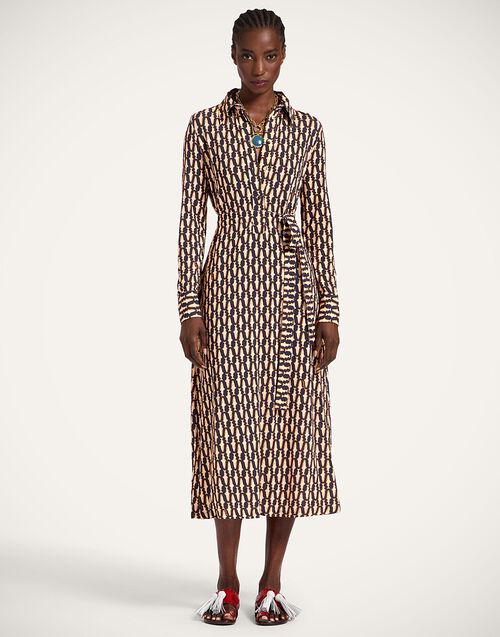 La DoubleJ Perry Street Dress Pesciolini Blue DRE0908JER027PES04BU03