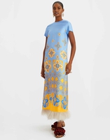 La DoubleJ Swing Dress La DoubleJ Swing Dress Partenope Light Blue DRE0316SIL001PRT01BU01