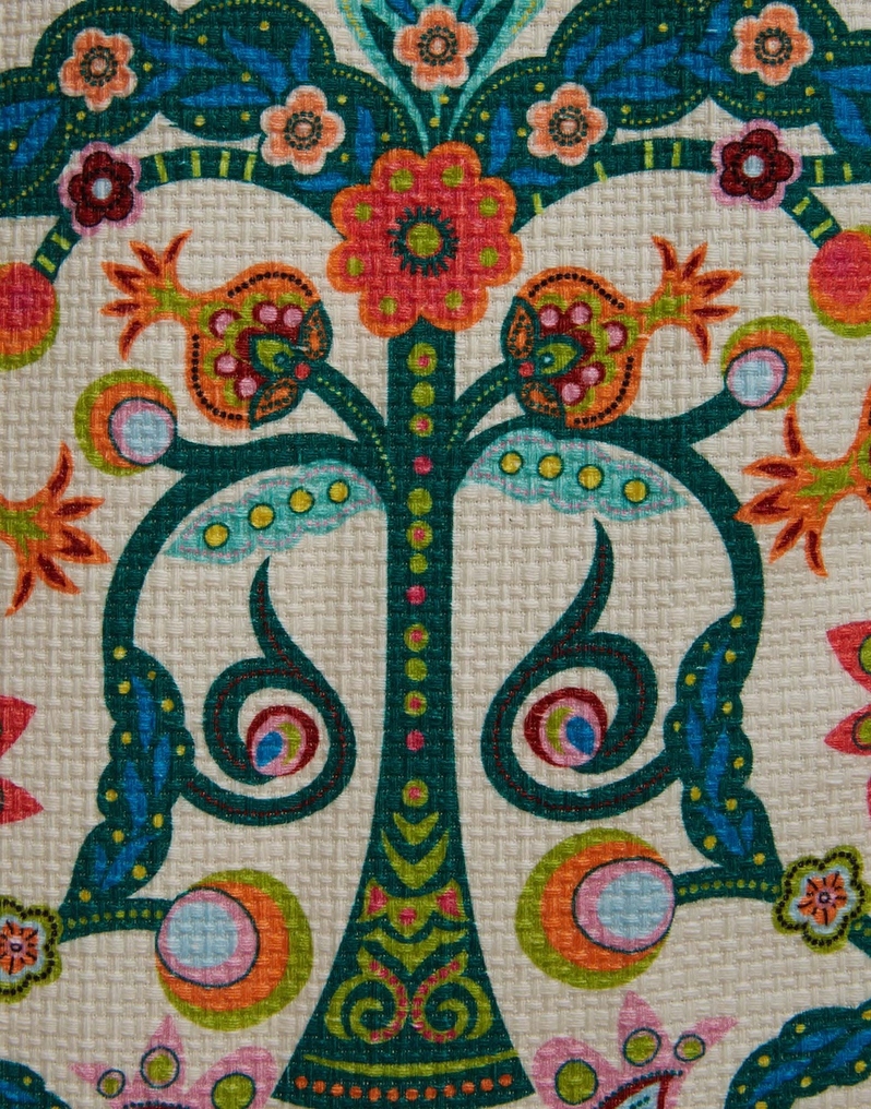 La DoubleJ Unisex Big Robe La DoubleJ Unisex Big Robe Tree Of Life Bianco JAC0035COT024TFL0001