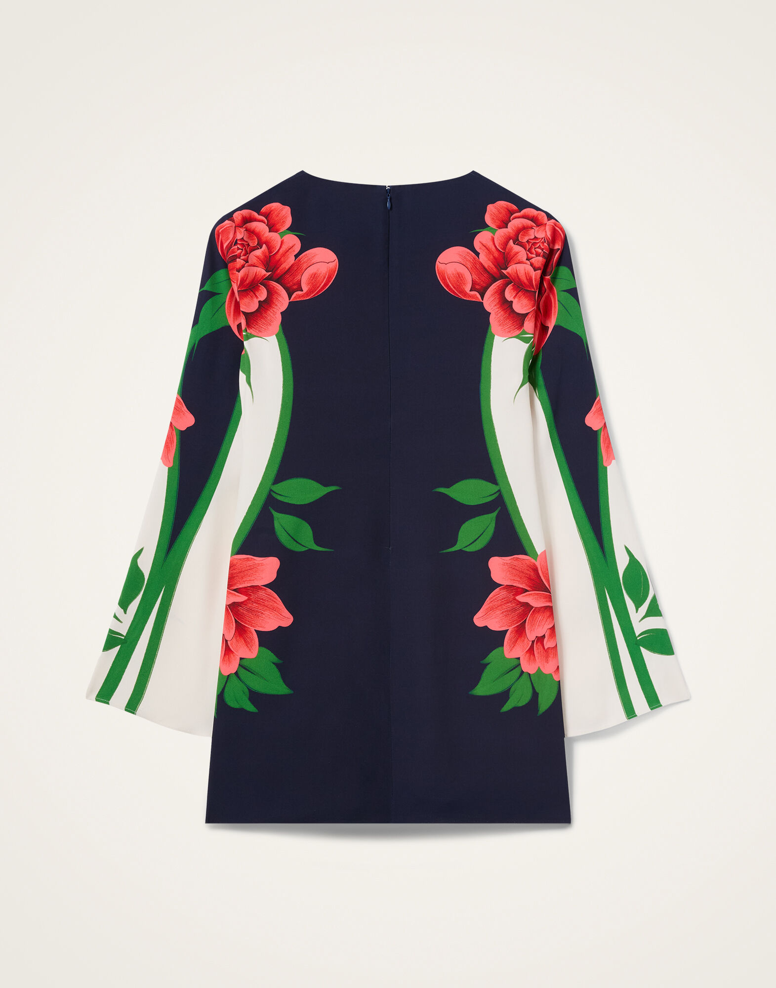 La DoubleJ Mini Supreme Swing Dress Queen Peony Plac&eacute;e Blue DRE0619SAB001QPE02BU03