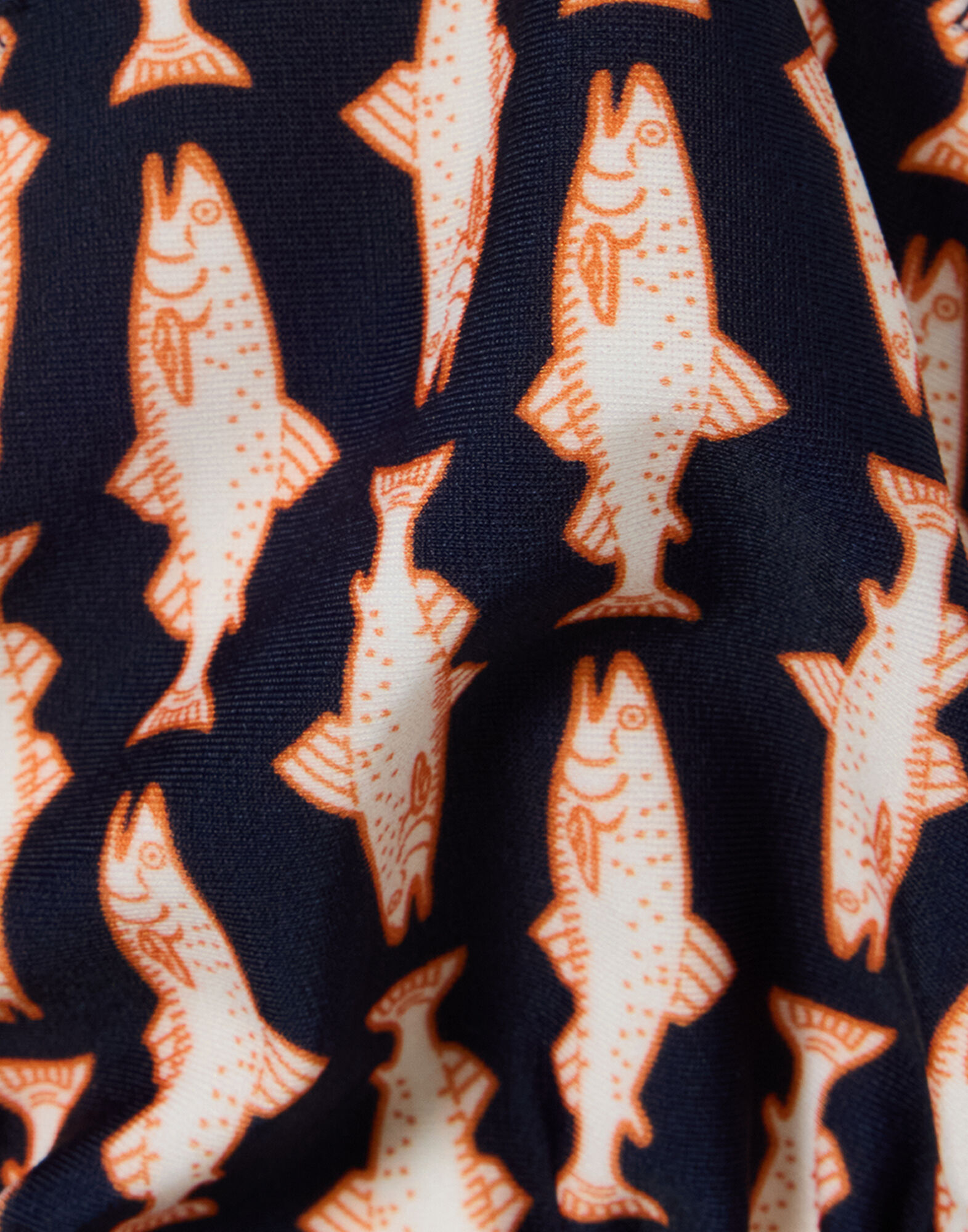 La DoubleJ Triangle Bikini Top Pesciolini Blue SWI0003LYC001PES04BU03