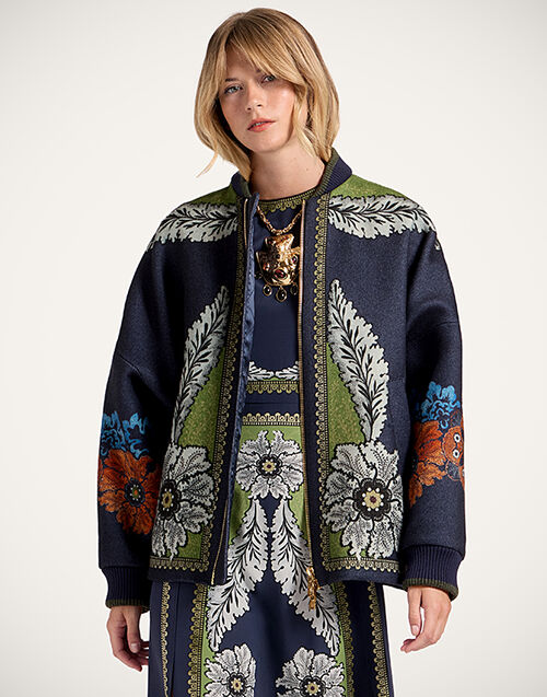 La DoubleJ Brooklyn Bomber Bounty Placée Navy JAC0151PLA003BOU01BU06