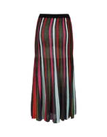 LaDoubleJ Accordion Knit Skirt Multicolor Nero SKI0034KNI019VAR0035