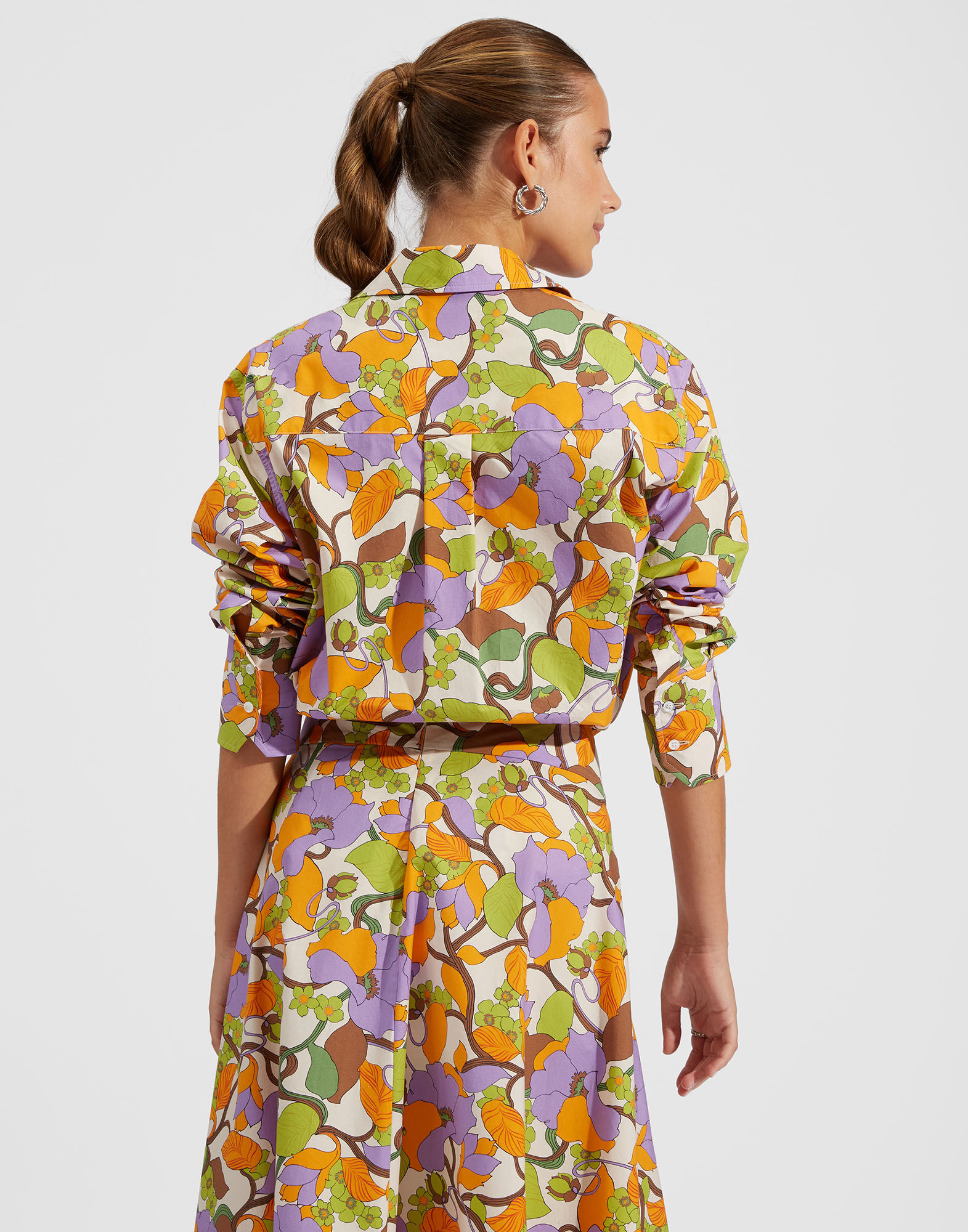 La DoubleJ Milano Shirt Vines Bianco SHI0066COT001VIN0002