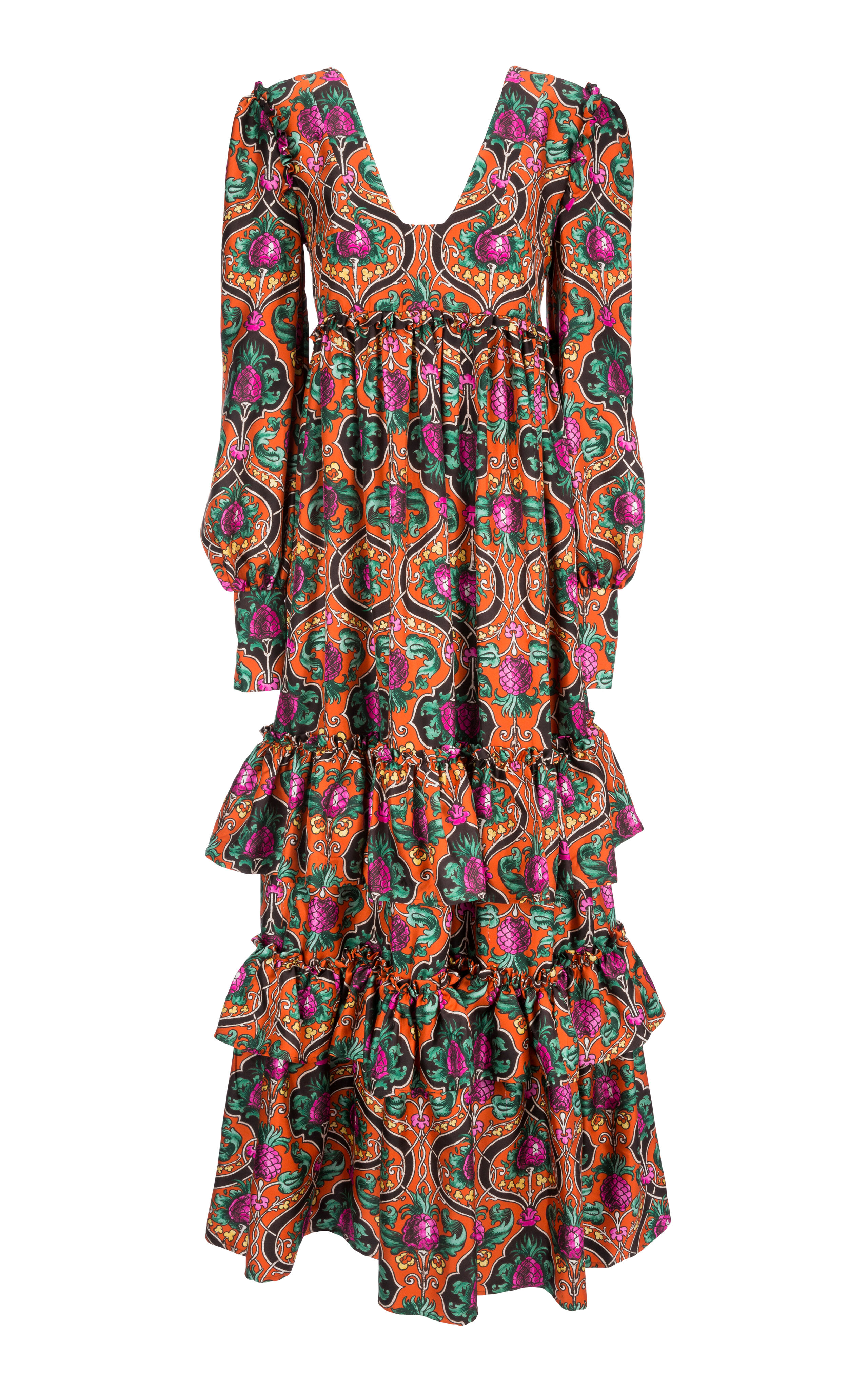 LaDoubleJ Casati Dress Ananas Arancio DRE0046SIL001ANA0002