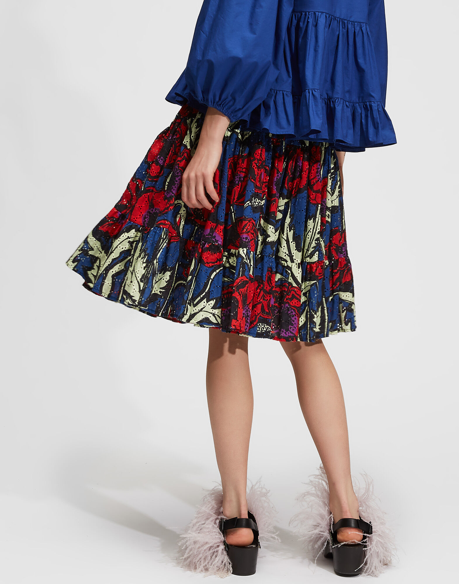 LaDoubleJ Love Skirt Big Blooms SKI0038SAN001PFI0001