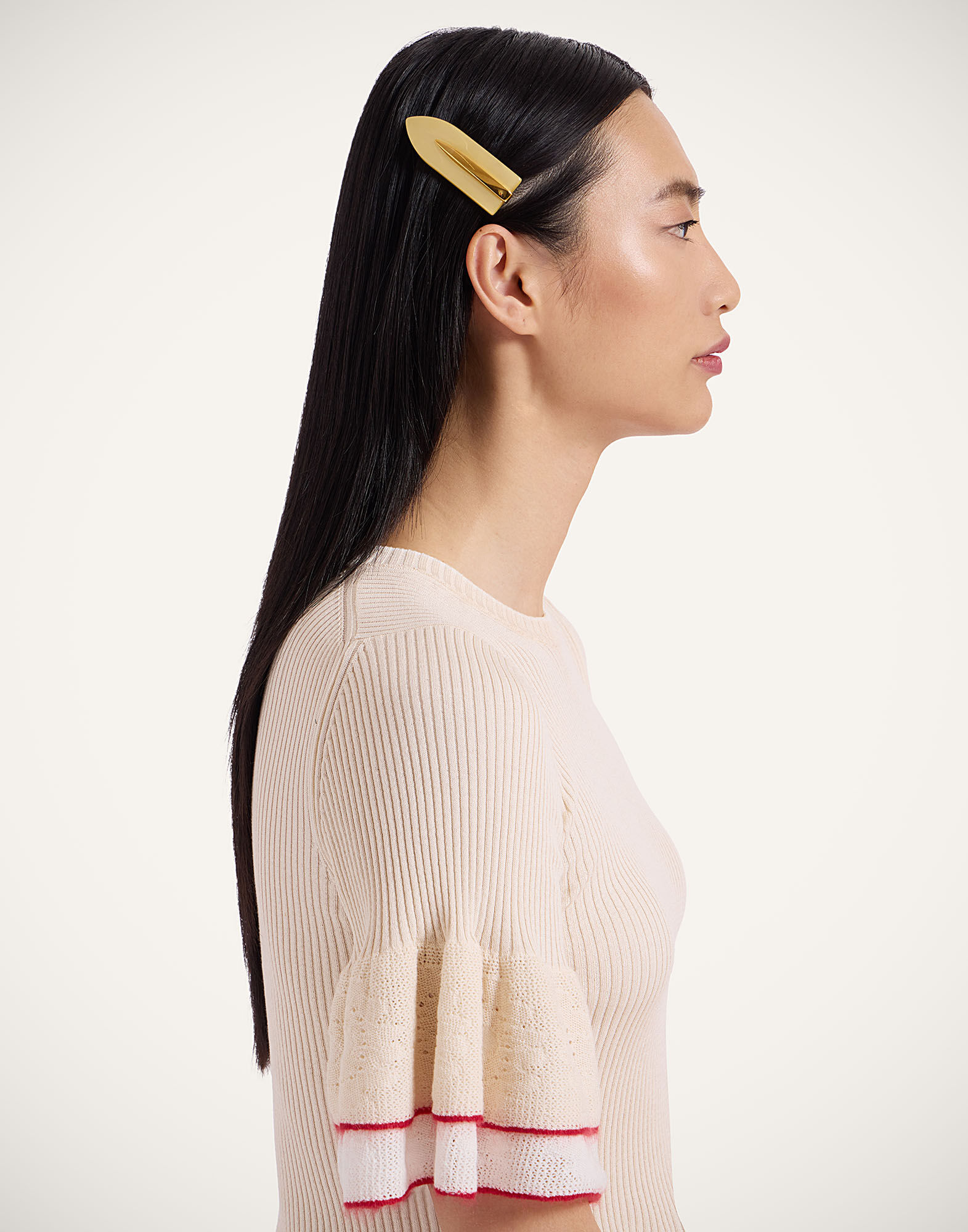 La DoubleJ Salon Clip Solid Light Yellow CLI0002POL008SOLIDYE01