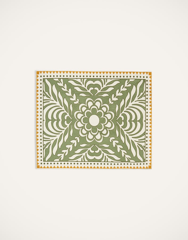 La DoubleJ Herringbone Placemats Set Of 2 La DoubleJ Herringbone Placemats Set Of 2 Tudor Light Green PMT0015COT040TDR02GR01
