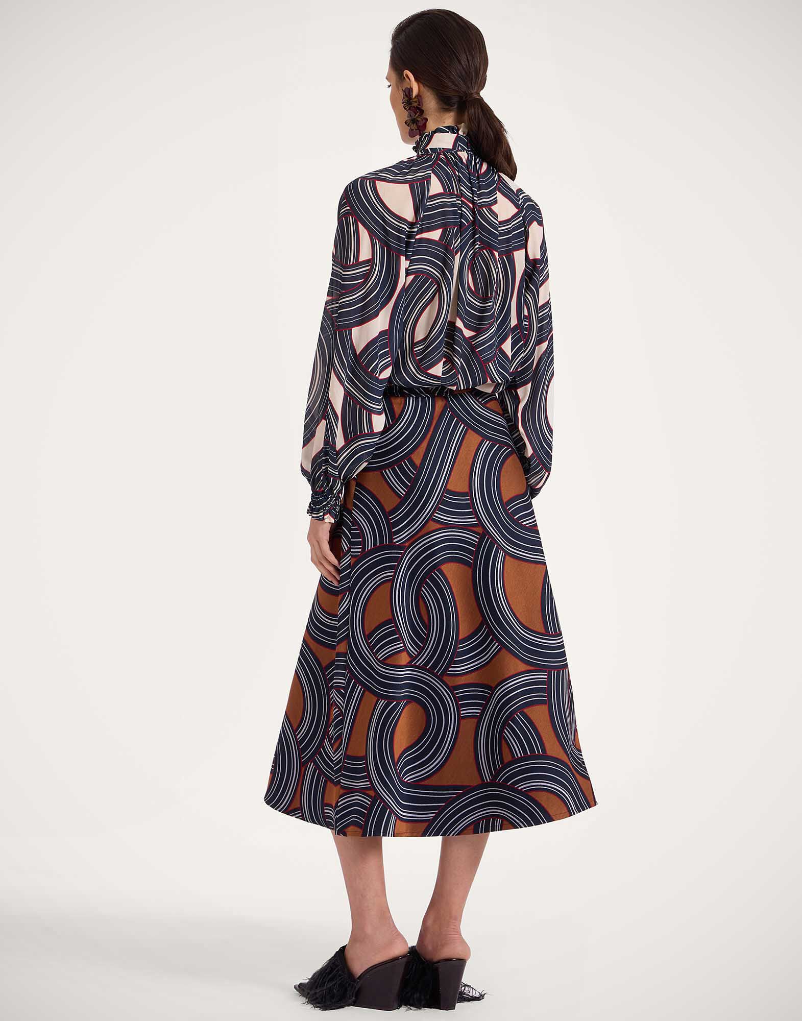 La DoubleJ Drawstring Skirt Montecarlo Blue SKI0098JCQ097MTC02BU03