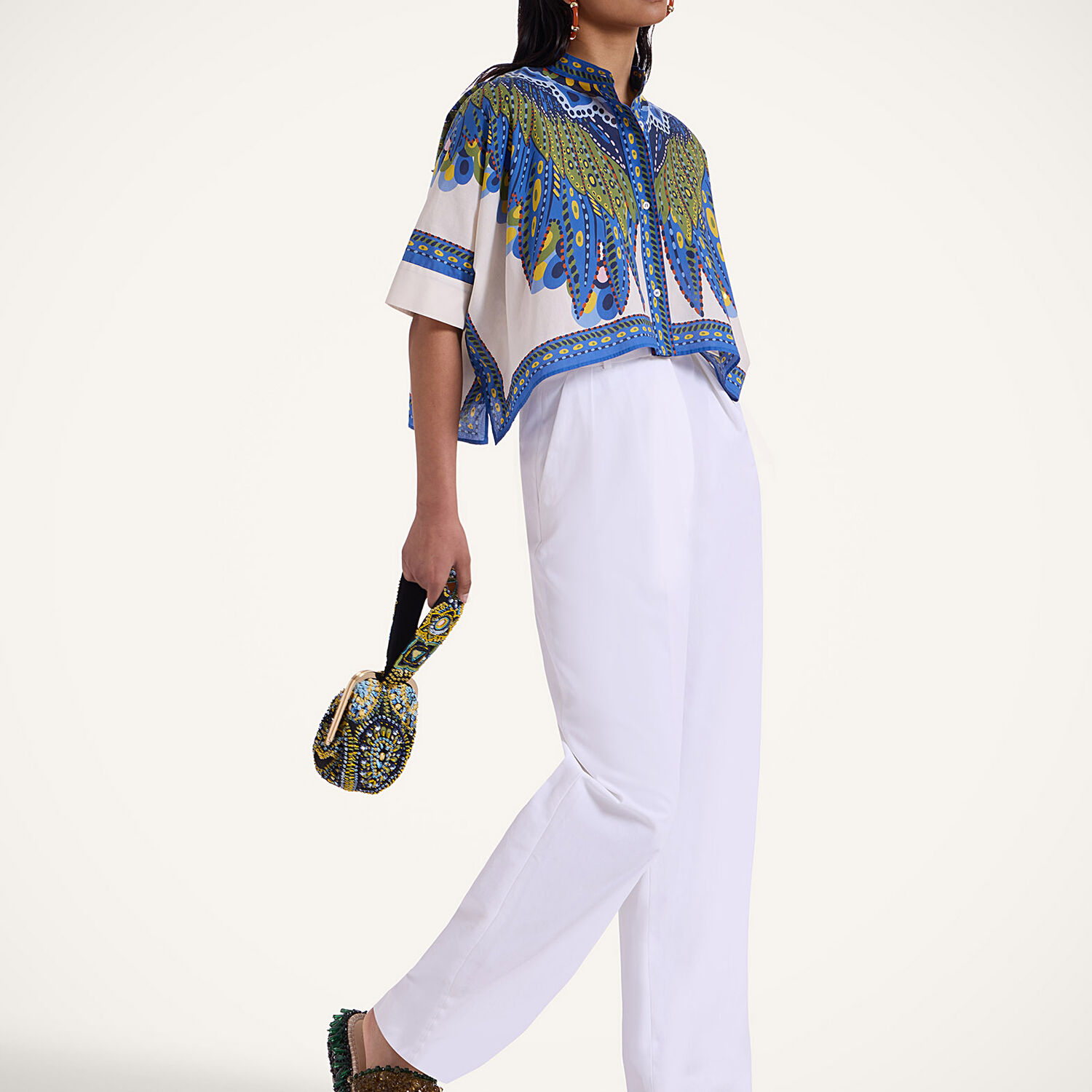 Shop La Doublej Mini Foulard Shirt In Chakra Placée Multicolor
