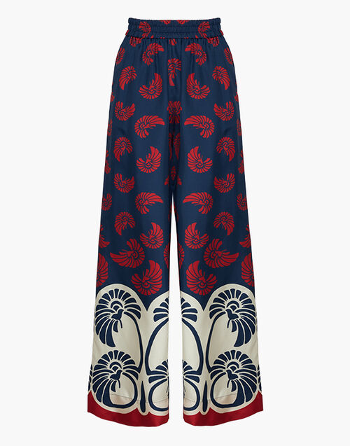 La DoubleJ Palazzo Pants Palmetto Plac&eacute;e TRO0003SIL001PIG01BU06