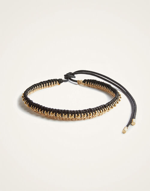 La DoubleJ Better Together Belt Bicolor Black & Ivory BEL0011ROP001VA361BL01