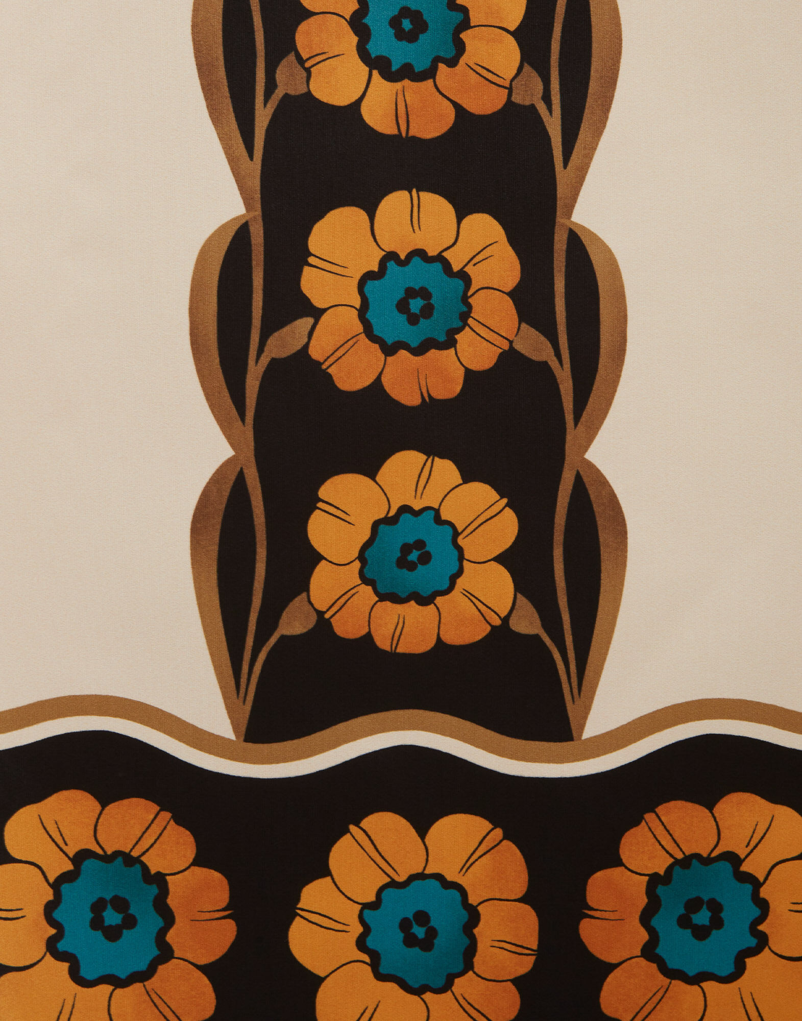 La DoubleJ Drawstring Skirt Daisychain Plac&eacute;e Orange SKI0106FAI002ROP04OR02