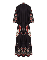 La DoubleJ Athena Dress Gattopardo Plac&eacute;e Black DRE0618SIL009GAT01BL01